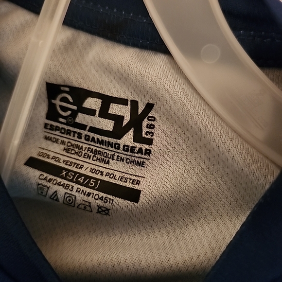 ESPORTS Gamer Boys Blue & Orange Cyber 360 ESX Outfit T-Shirt Top & Shorts Set - Picture 6 of 7